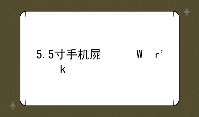 5.5寸手机屏幕有多大