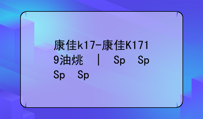 康佳k17-康佳K1719油烟机