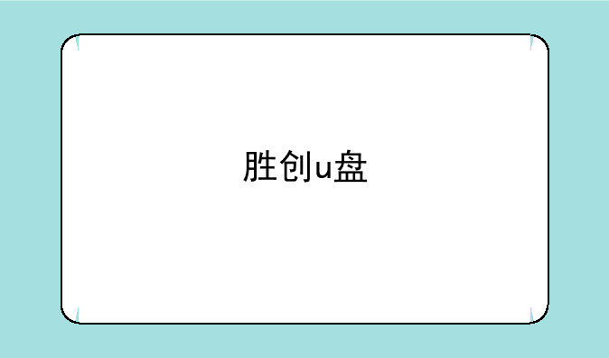 胜创u盘