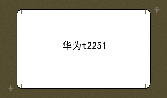 华为t2251